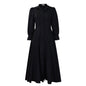 Women's Long Sleeve Big Hem Shirt Dress Fashionable Dresses