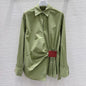 Women's Fashion Temperament Leisure Style Pleated Design Tops