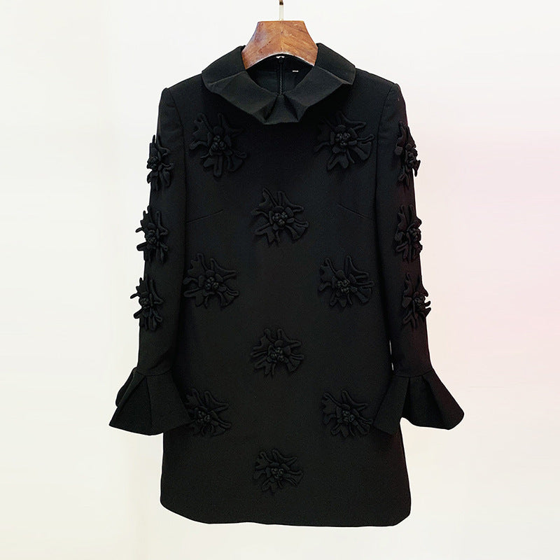 Fashionable Elegant Handmade Three-dimensional Flower Bell Dresses