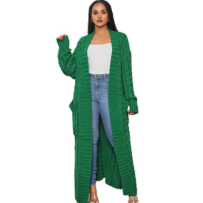 Women's Lazy Fashion Solid Color Long Twist Dresses