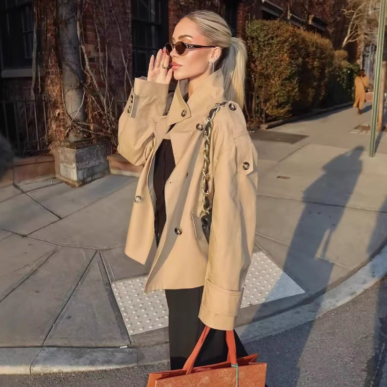 Women's Elegant Summer Small Thin Trench Coats