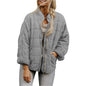 Women's Solid Color Stand-up Collar Loose Pockets Long Coats