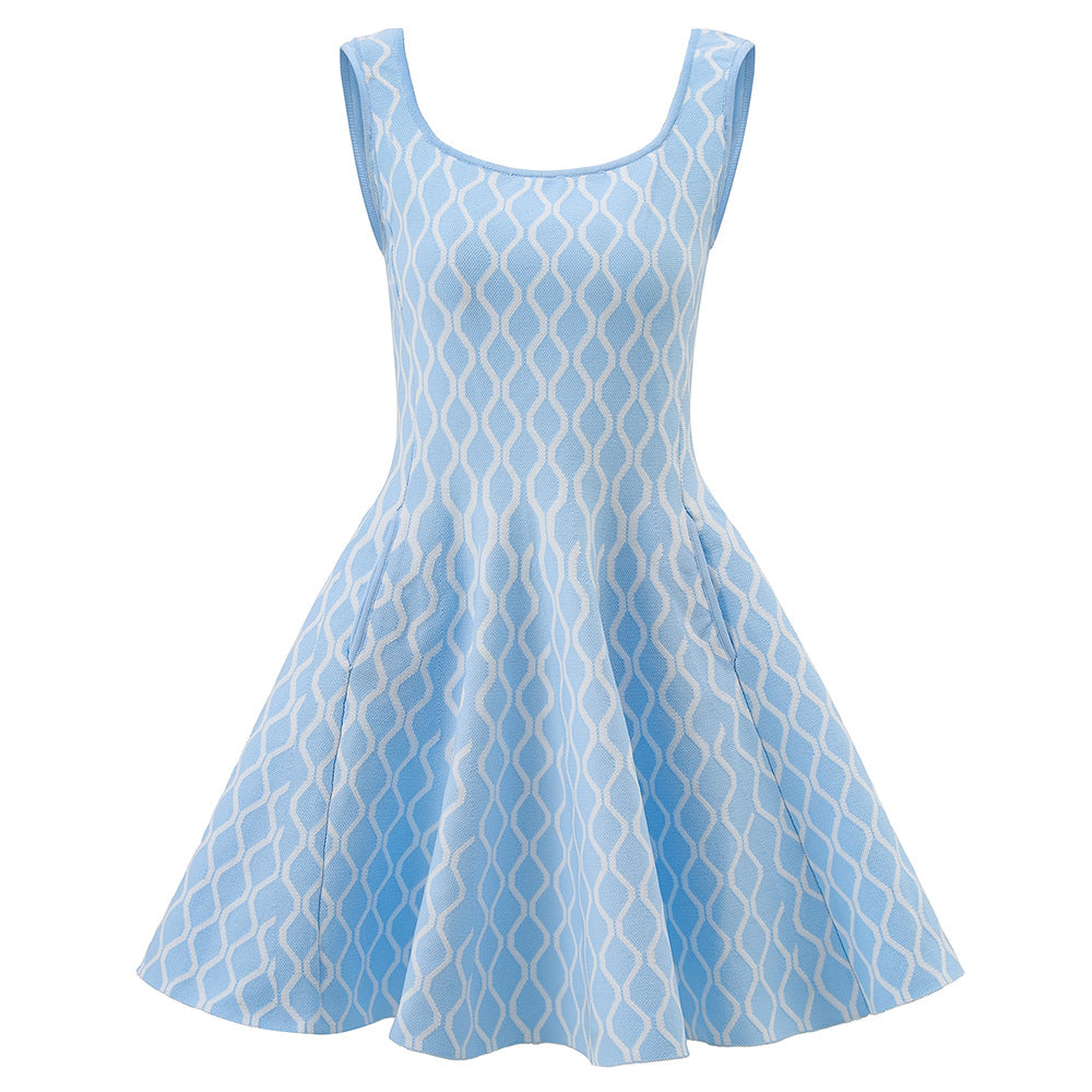 Design High Waist Big Swing Jacquard Inner Wear Fashionable Skirts