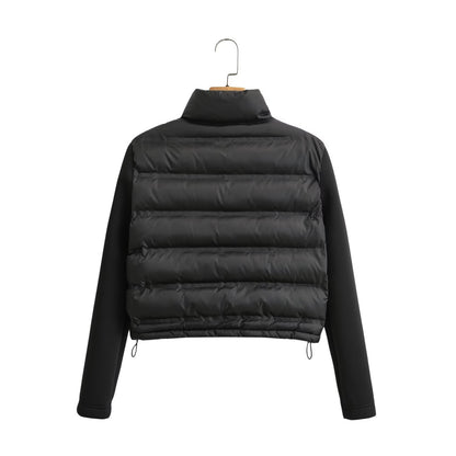 Women's Cool French Fashion Stitching Cotton Coats