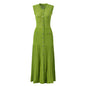 High Version Summer Sleeveless Slim Long Knitted Dress Dresses
