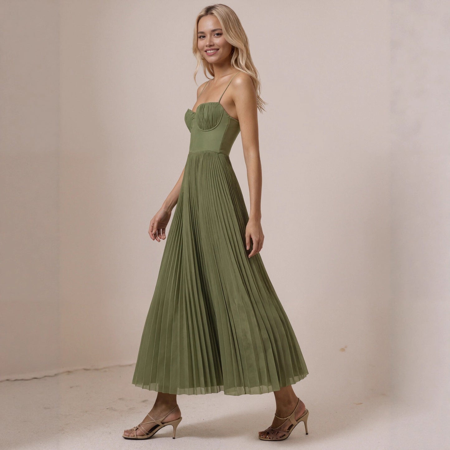 Women's Bridesmaid Gown Backless Deep V Sexy Dresses