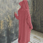 Women's Twist Braid Idle Style Hooded Long Cardigans