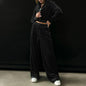 Women's Fashion Hooded Sweatshirt Gold Veet Sports Suits