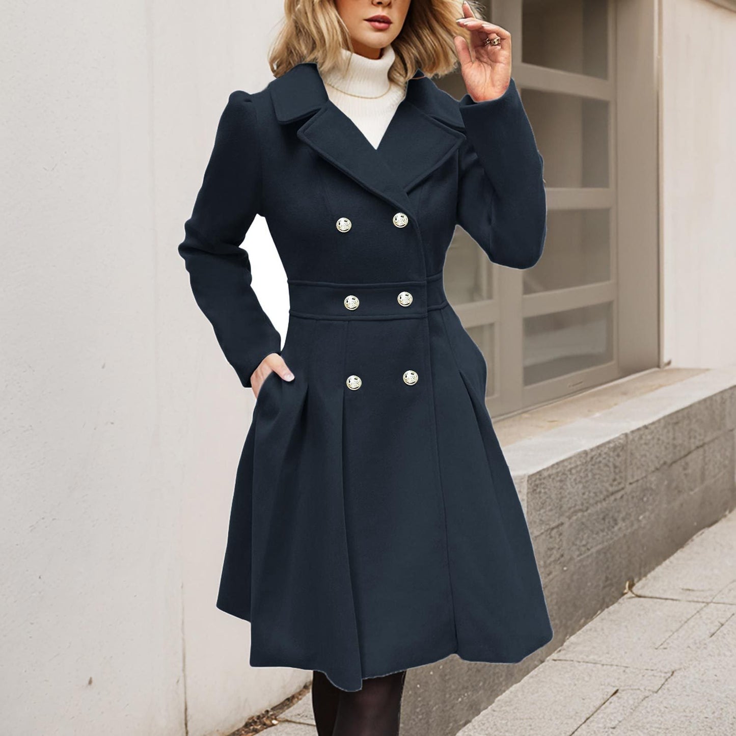 Women's Glamorous Beautiful Elegant Fashion Overcoat Coats