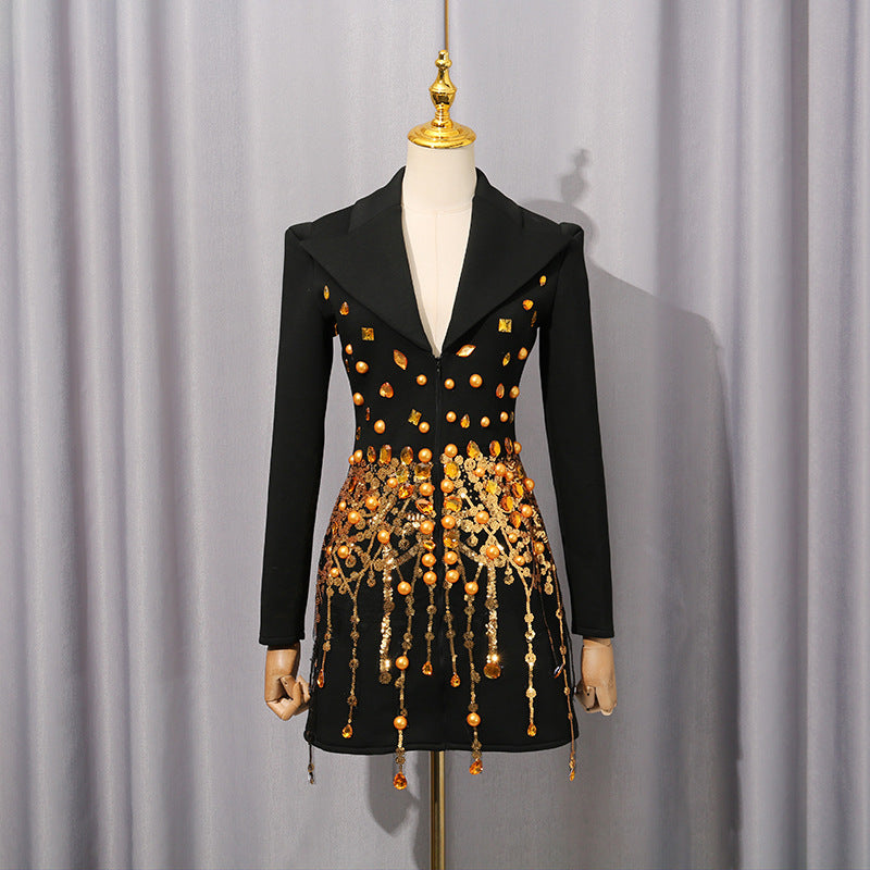 Women's Patchwork Retro Palace Style Light Luxury Clothing