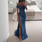 Women's Party Sequins Split Dress Casual Fashion Dresses