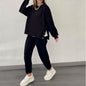 Women's Metal Button Split Long Sleeve Sports Casual Suits