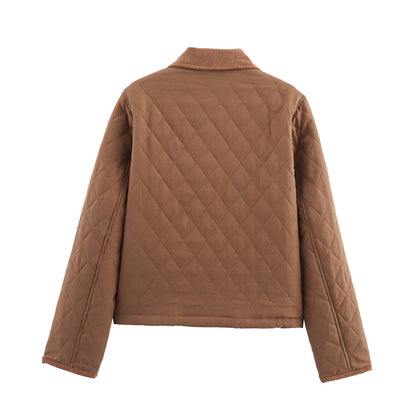 New Classy Summer Comfortable Quilted Pocket Coats