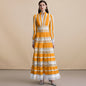 Women's Dress Stitching Lace Edge Design Sense Dresses