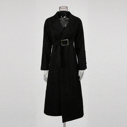 Women's Hepburn Style Classic Profile Overcoat Autumn Lapel Coats