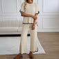Women's Fashion Wear Temperament Leisure Trousers Sleeve Suits