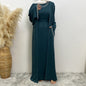 Trendy Slouchy Elegant Sleeveless Dress Muslim Suits