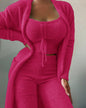 Women's Comfortable Fashion Casual Plush Trousers Suits