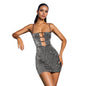 Women's Fashion Wear Sexy Slim Fit Rhinestone Dresses