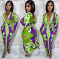 Striped Printed Long Sleeves Casual Sexy Dresses
