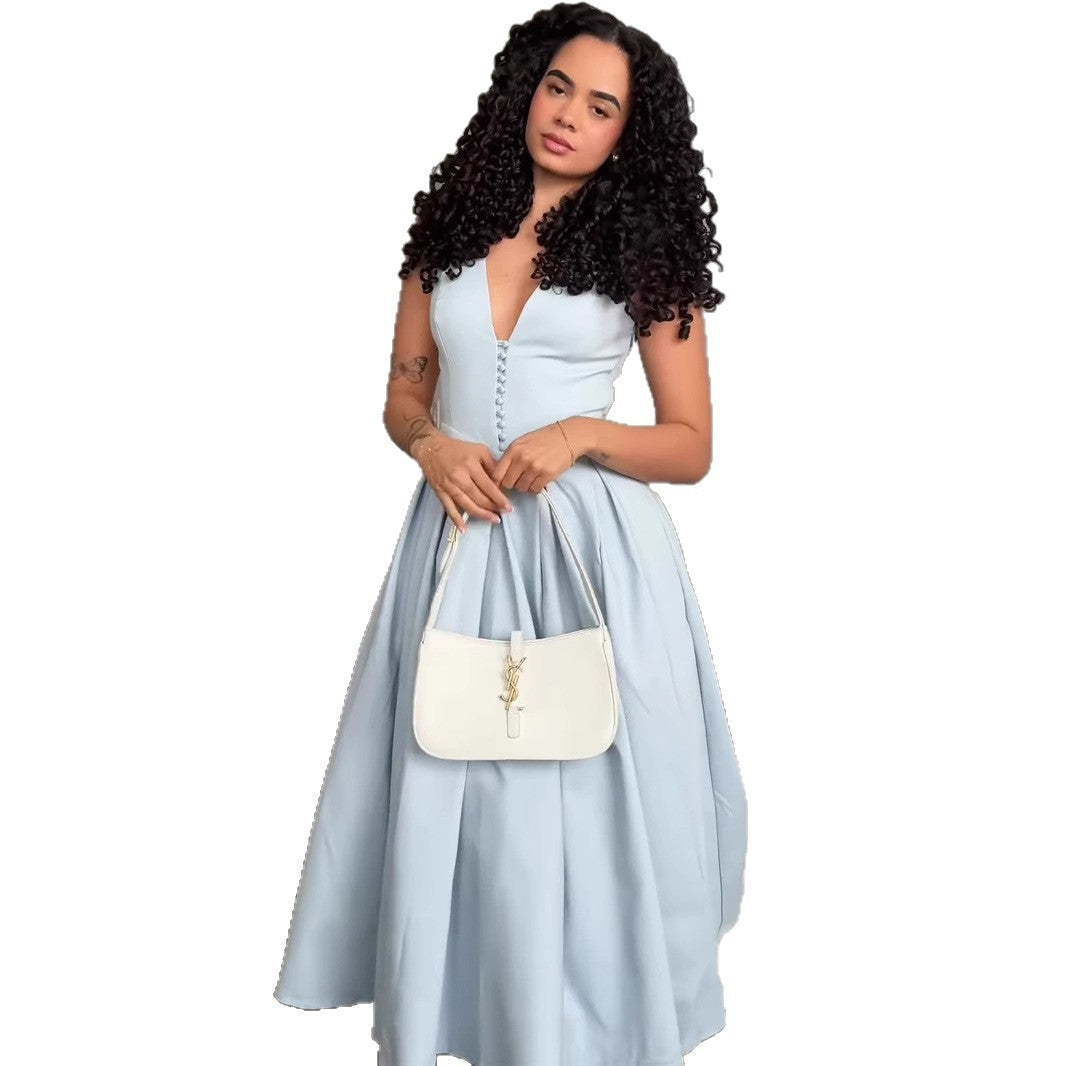 Women's Spring Fresh Soft Elegant Sleeveless Sexy Dresses