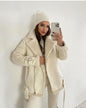Women's Lapel Zipper Fashion Wear Long Sleeve Coats
