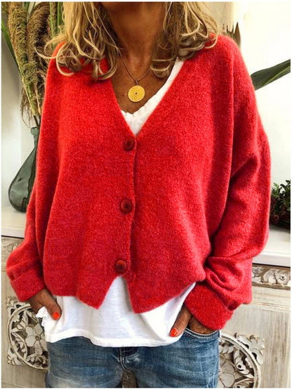 Women's Solid Color Long Sleeve For Sweaters