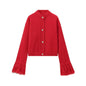 Women's Trendy Cuff Fur Stitching Commuter Sweaters