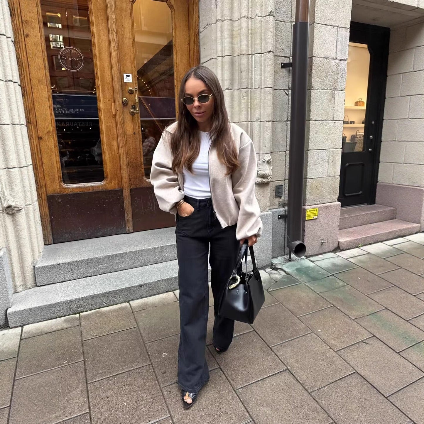 Women's Durable Street Fashion Puffy Zipper Jackets