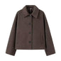Women's Street Fashion Casual Long Sleeve Woolen Coats