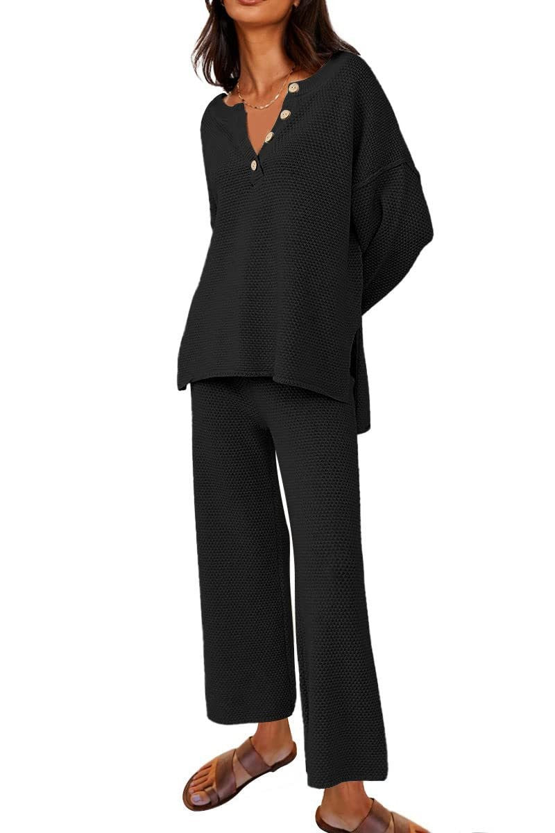 Women's Casual Two-piece Solid Color Fashion Suits