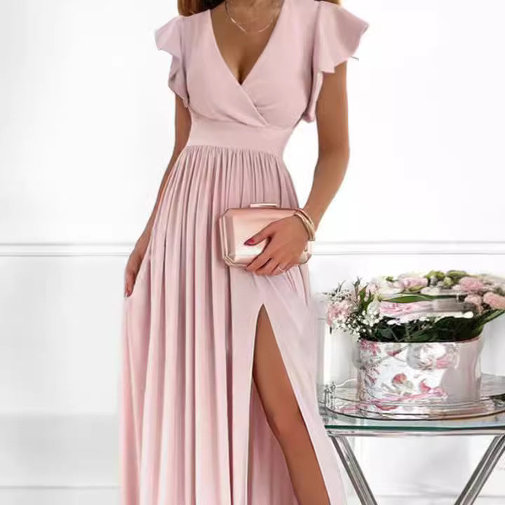 Long Split Elegant Waist Formal Dress Dresses