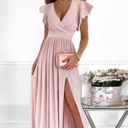 Long Split Elegant Waist Formal Dress Dresses