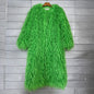 Imitation Tan Wool Extended Furry Color Coats