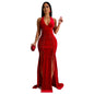 Women's Fashion Wear Bag Arm Sexy Slit Dresses