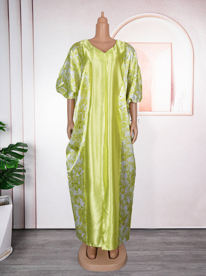 Women's Ethnic Style Robe African Printing Color Dresses