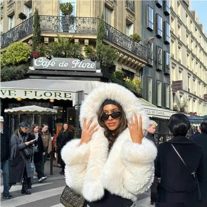 Women's Fur Environmental Protection Imitation Fox Type Coats
