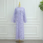 Classic Popular Stylish Three-dimensional Flower Beaded Dresses