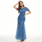 Dress Embroidered Sleeve Slim Bridesmaid Summer Shorts