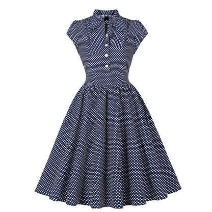 Women's Dots Single Row Button Sleeve High Shorts