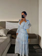 Stylish Ruffled Dress Autumn Split Expansion Dresses