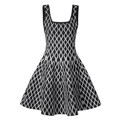 Design High Waist Big Swing Jacquard Inner Wear Fashionable Skirts