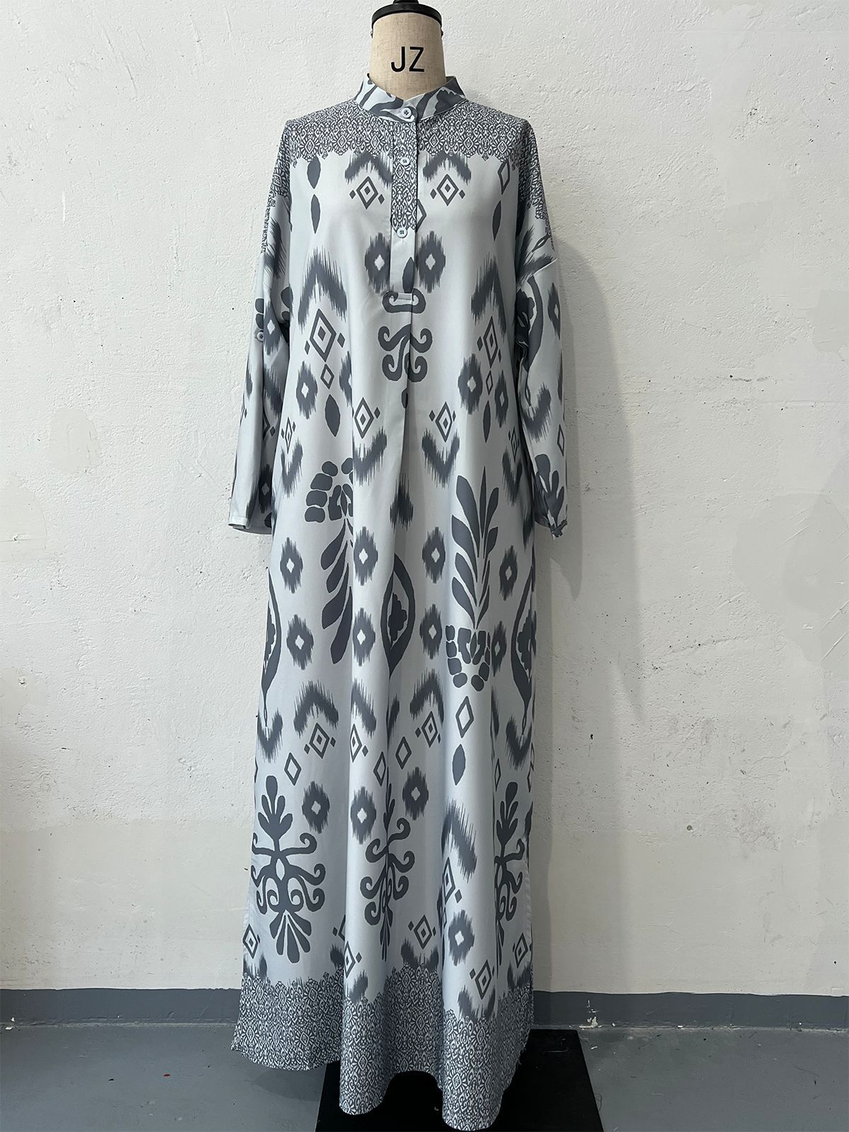 Women's Autumn Print Long Sleeve Fashion Temperament Dresses