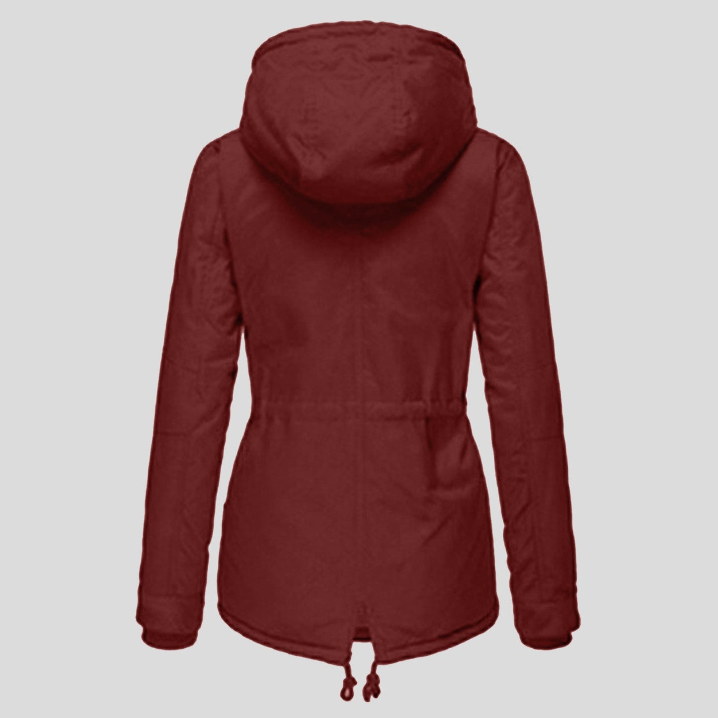 Women's Cinched Slimming Veet Padded Thickened Warm Cotton Mid-length Coats