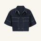 Women's Summer Casual Pocket Sleeve Shirt Split Suits
