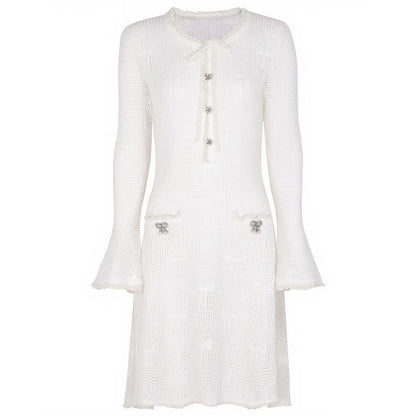 Quality Autumn Long Sleeve Elastic Knitted Dresses