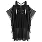 Women's Gothic Large Swing Sleeve Chiffon Stitching Halloween Dresses
