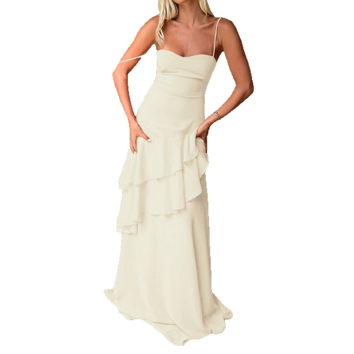 Women's Elegant Style Small Sling Lace Dress Dresses