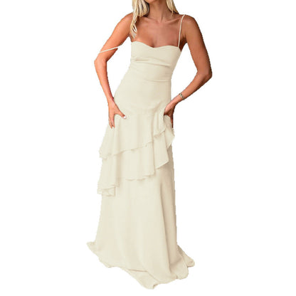 Women's Elegant Style Small Sling Lace Dress Dresses