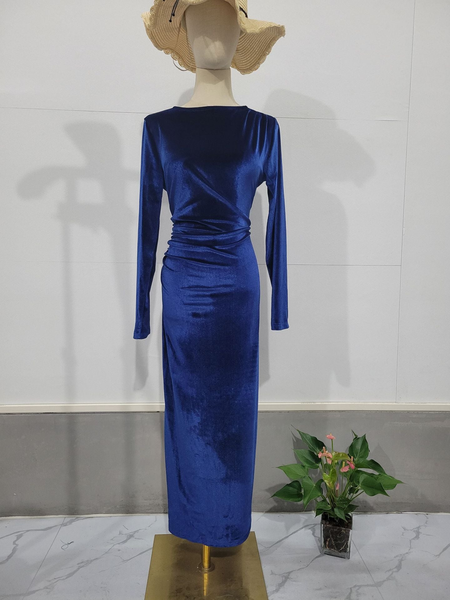 Women's Slim Fit Sexy Waist Trimming Irregular Dresses